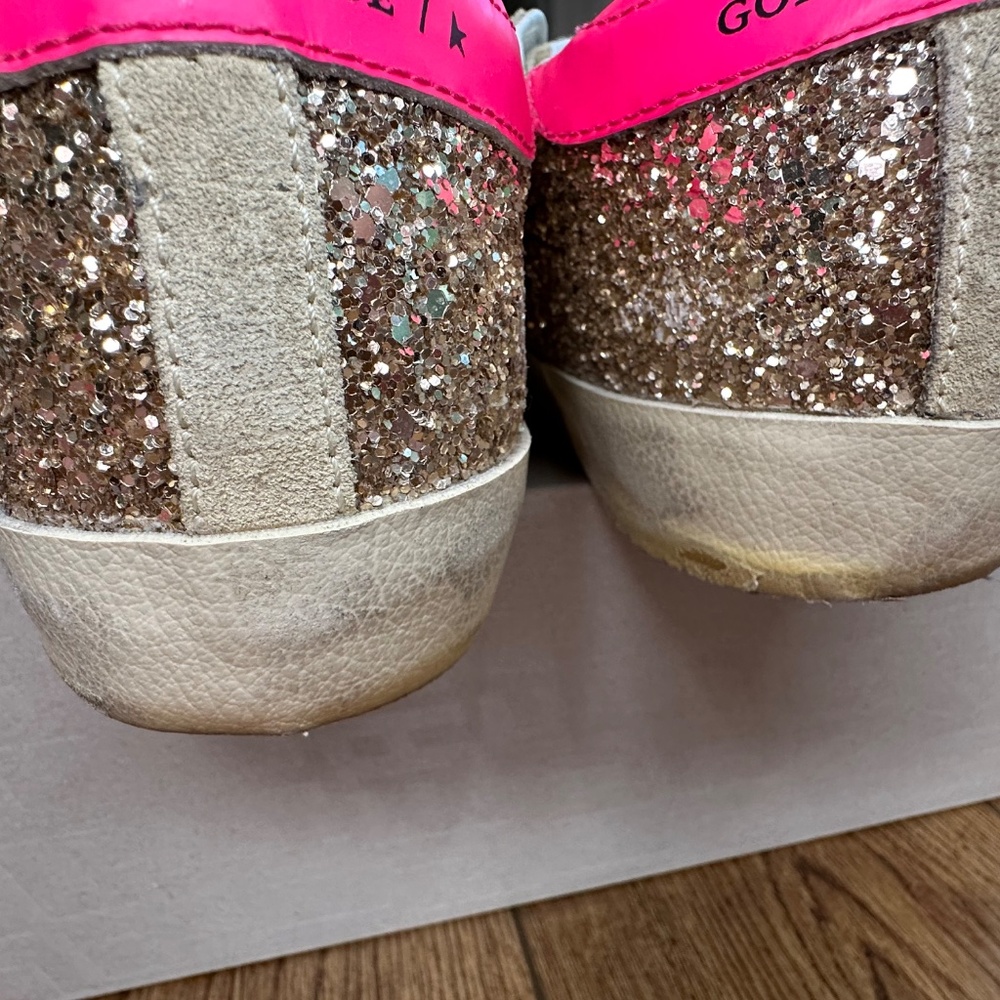 GOLDEN GOOSE Superstar Glitter Low-Top Sneakers - Picture 8 of 16